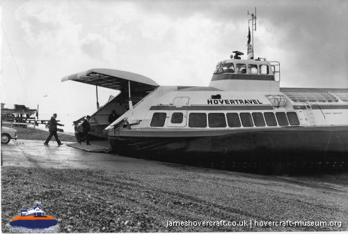 Vosper-Thornycroft VT1 in service -  (credit: The <a href='http://www.hovercraft-museum.org/' target='_blank'>Hovercraft Museum Trust</a>).